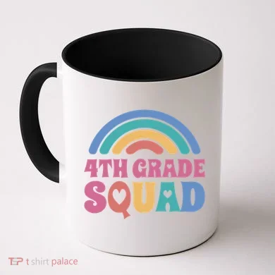 4th Grade Squad Rainbow Coffee Mug