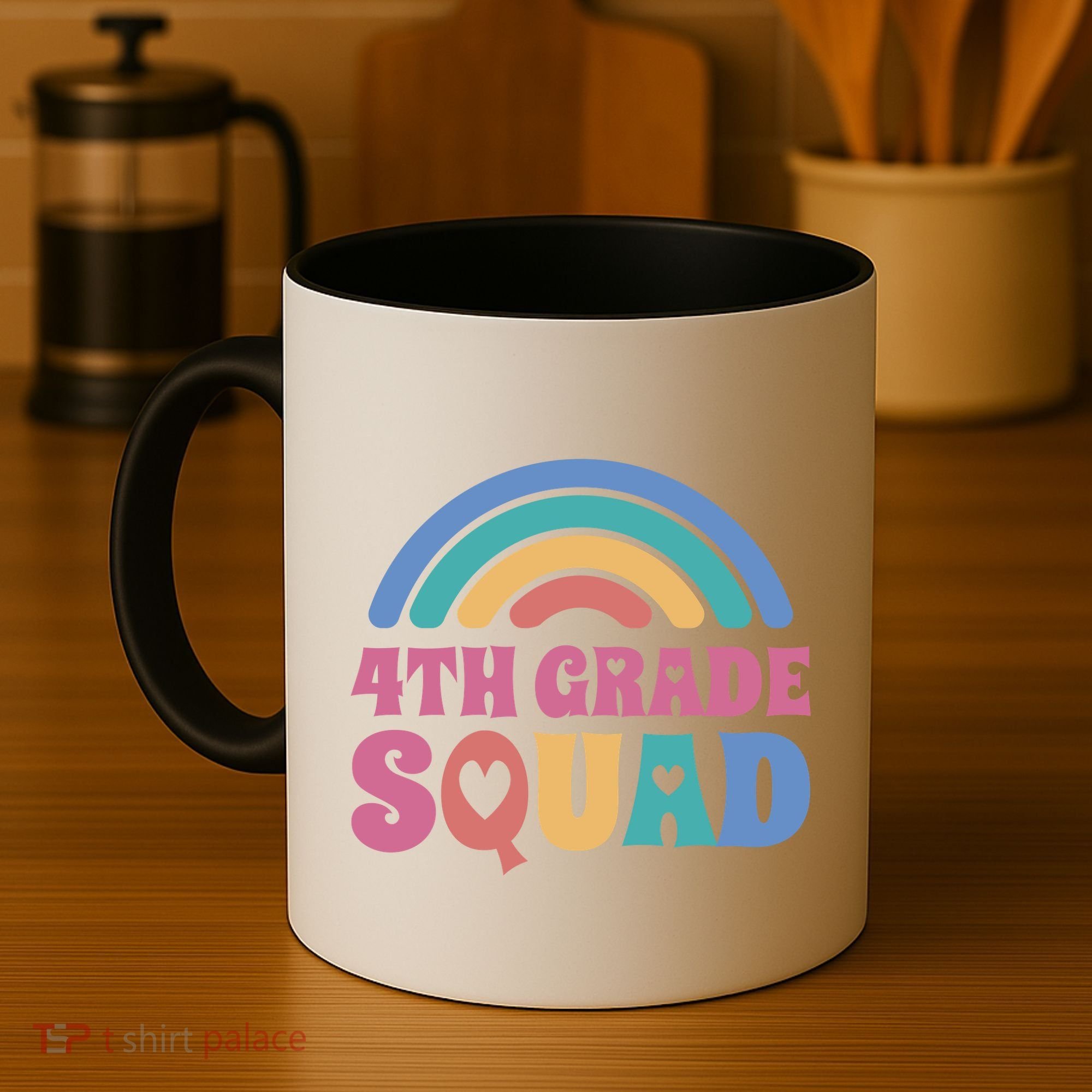 4th Grade Squad Rainbow Coffee Mug