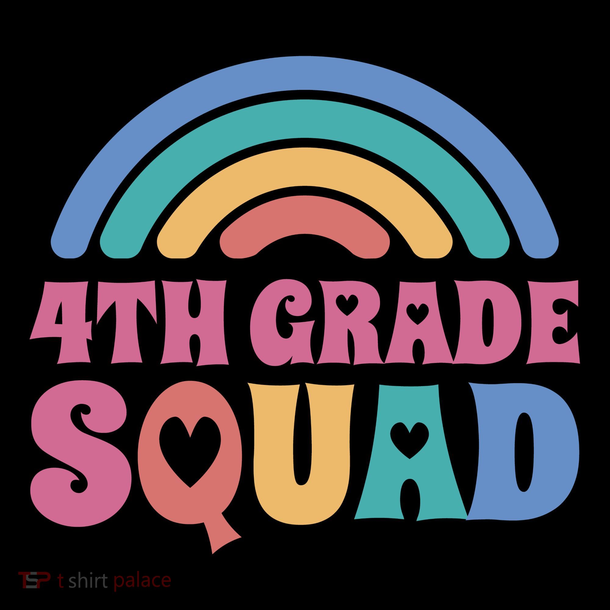 4th Grade Squad Rainbow Ornament