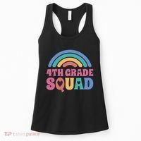 4th Grade Squad Rainbow Women's Tank Top thumb 0
