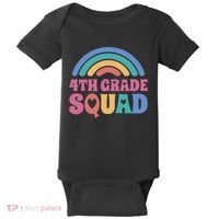 4th Grade Squad Rainbow Baby Bodysuit thumb 0