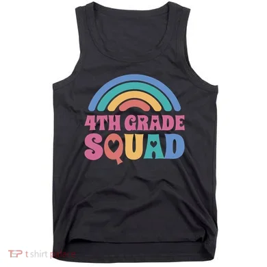 4th Grade Squad Rainbow Tank Top