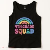 4th Grade Squad Rainbow Tank Top thumb 2