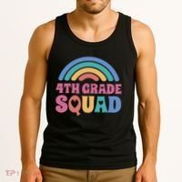 4th Grade Squad Rainbow Tank Top thumb 3