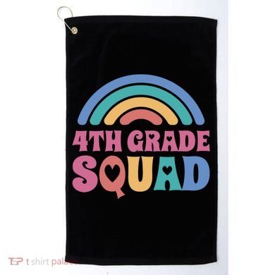 4th Grade Squad Rainbow Golf Towel
