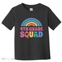 4th Grade Squad Rainbow Toddler T-Shirt thumb 0
