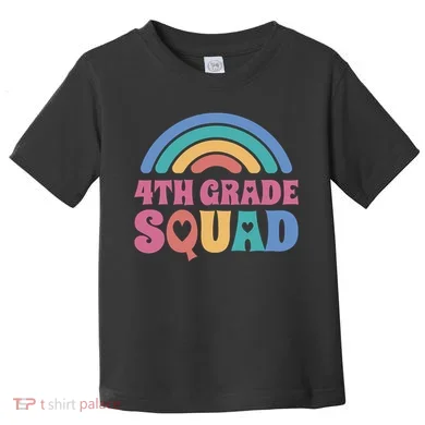 4th Grade Squad Rainbow Toddler T-Shirt
