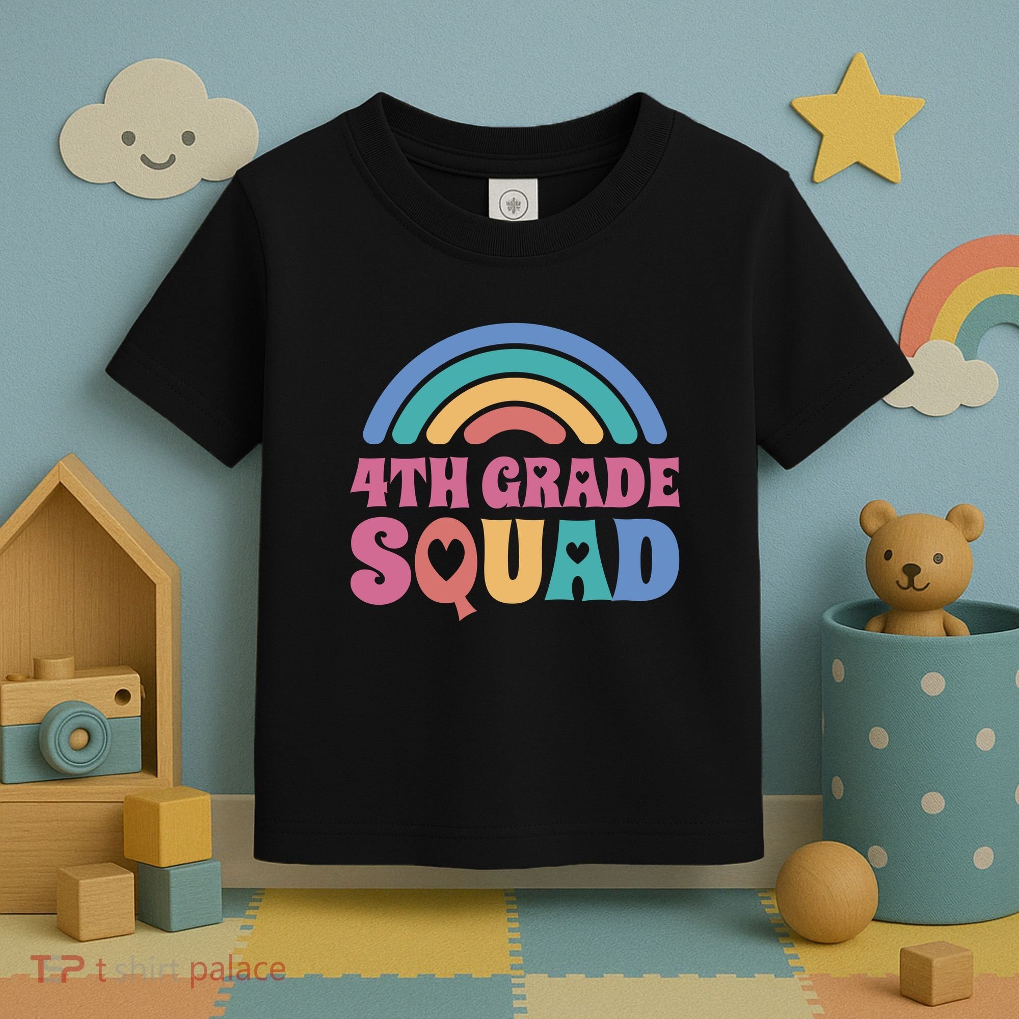 4th Grade Squad Rainbow Toddler T-Shirt
