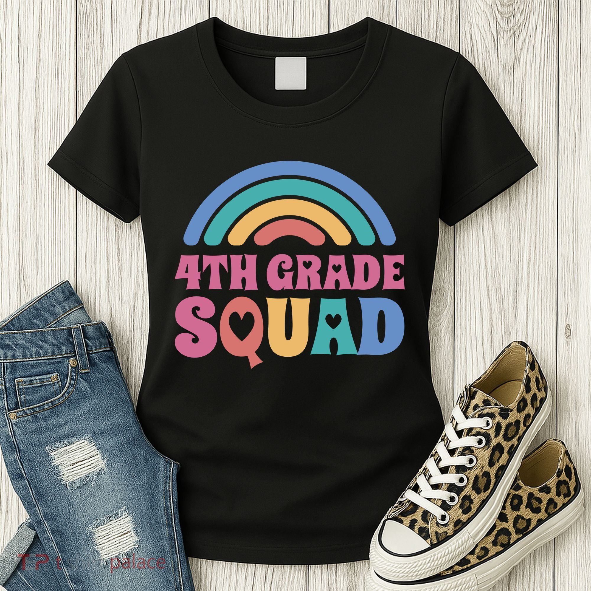 4th Grade Squad Rainbow Women's T-Shirt