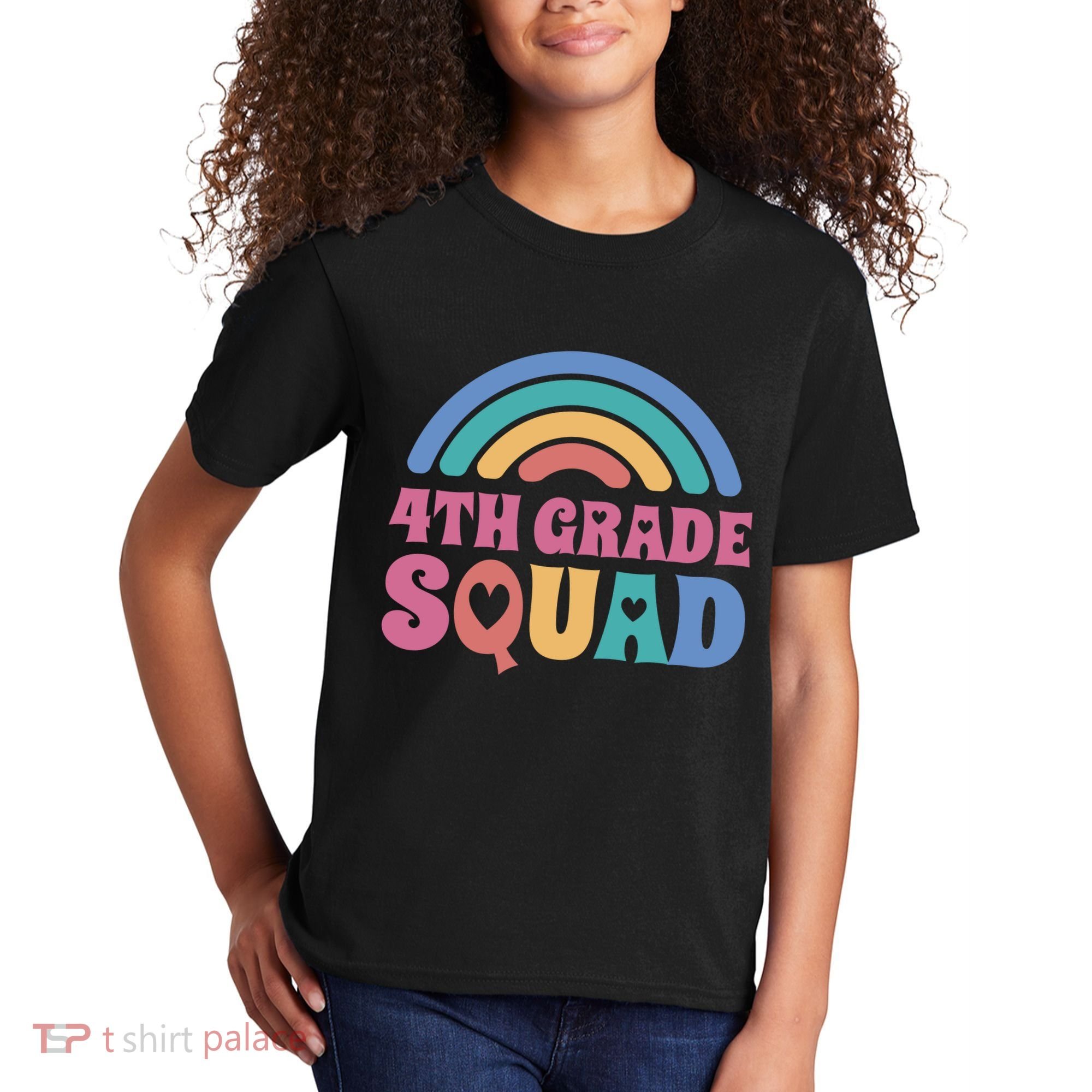 4th Grade Squad Rainbow Kids T-Shirt