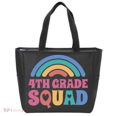 4th Grade Squad Rainbow Tote Bag