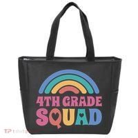 4th Grade Squad Rainbow Tote Bag thumb 0