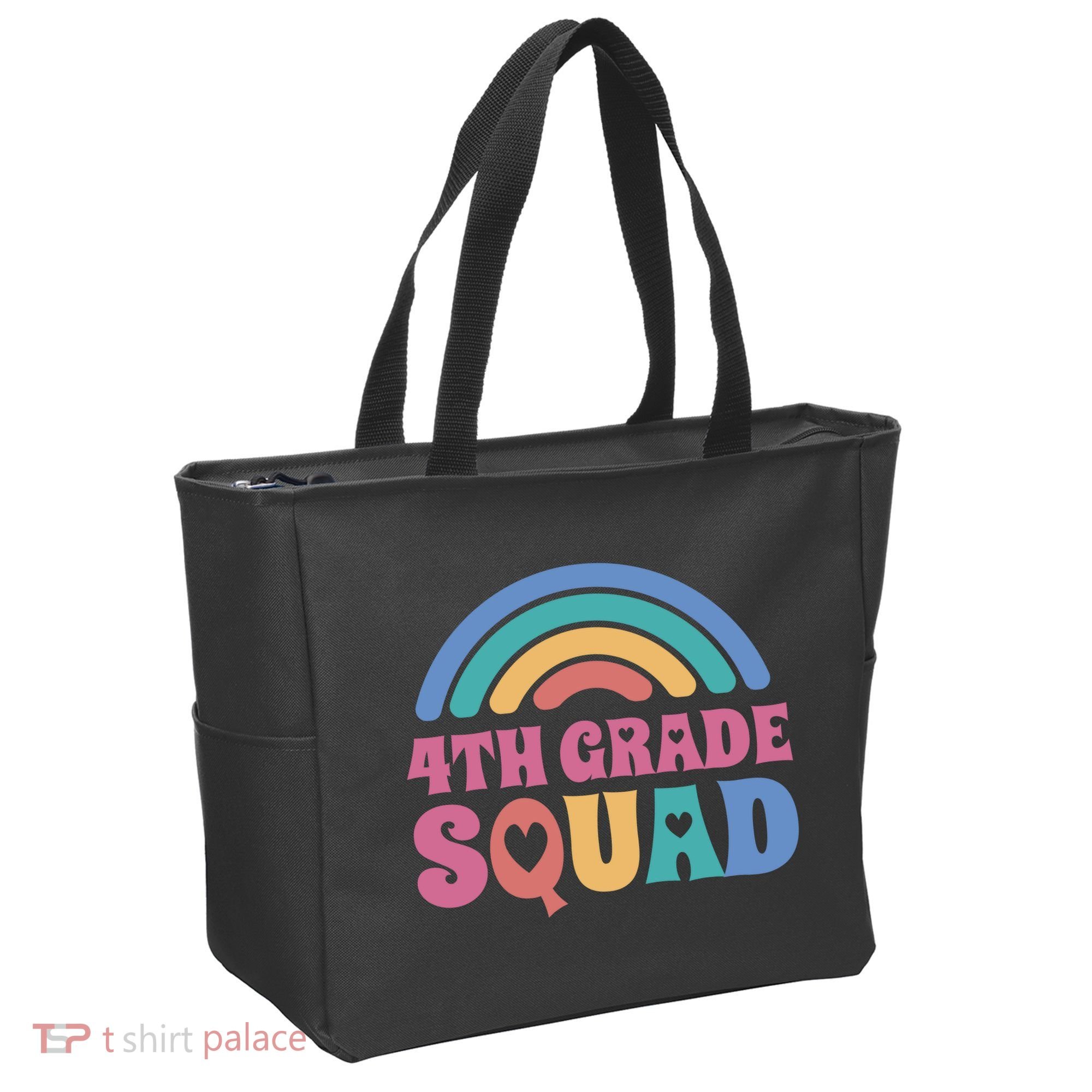 4th Grade Squad Rainbow Tote Bag