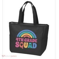 4th Grade Squad Rainbow Tote Bag thumb 3
