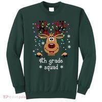 4th Grade Squad Reindeer Christmas Sweatshirt thumb 0