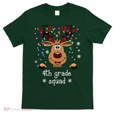 4th Grade Squad Reindeer Christmas T-Shirt