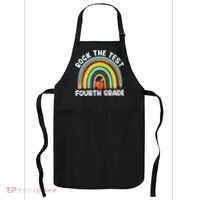4th Grade Teacher Rock The Test Day Fourth Grade Testing Apron thumb 0