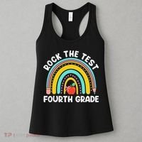 4th Grade Teacher Rock The Test Day Fourth Grade Testing Women's Tank Top thumb 3