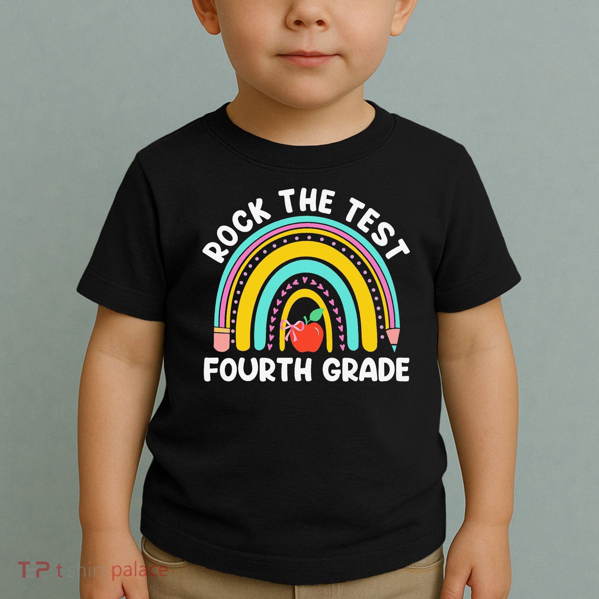 4th Grade Teacher Rock The Test Day Fourth Grade Testing Toddler T-Shirt