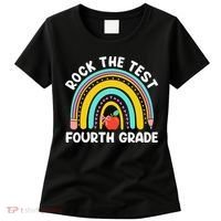 4th Grade Teacher Rock The Test Day Fourth Grade Testing Women's T-Shirt thumb 0