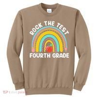4th Grade Teacher Rock The Test Day Fourth Grade Testing Sweatshirt thumb 0