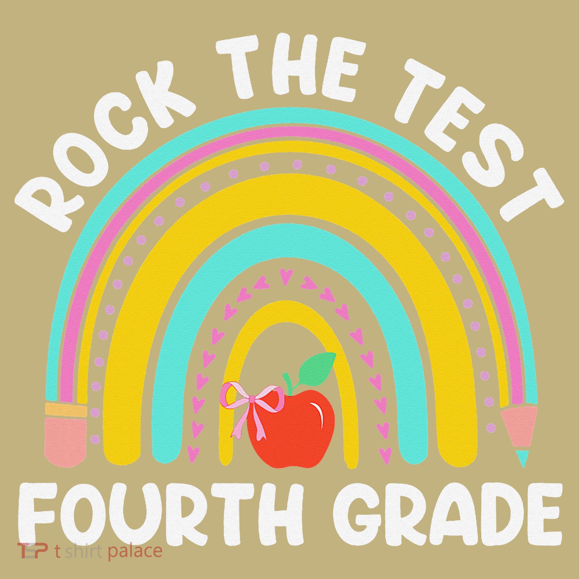 4th Grade Teacher Rock The Test Day Fourth Grade Testing Sweatshirt