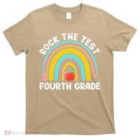 4th Grade Teacher Rock The Test Day Fourth Grade Testing T-Shirt thumb 0