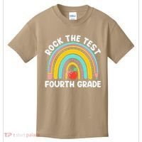 4th Grade Teacher Rock The Test Day Fourth Grade Testing Kids T-Shirt thumb 0