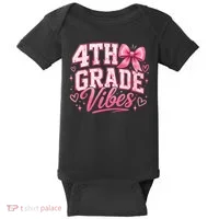 4th Grade Vibes Back To School Baby Bodysuit thumb 0