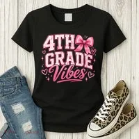 4th Grade Vibes Back To School Women's T-Shirt thumb 3