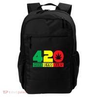 420 Good Vibes Only Rasta Reggae Marijuana Weed Cannabis Backpack thumb 0