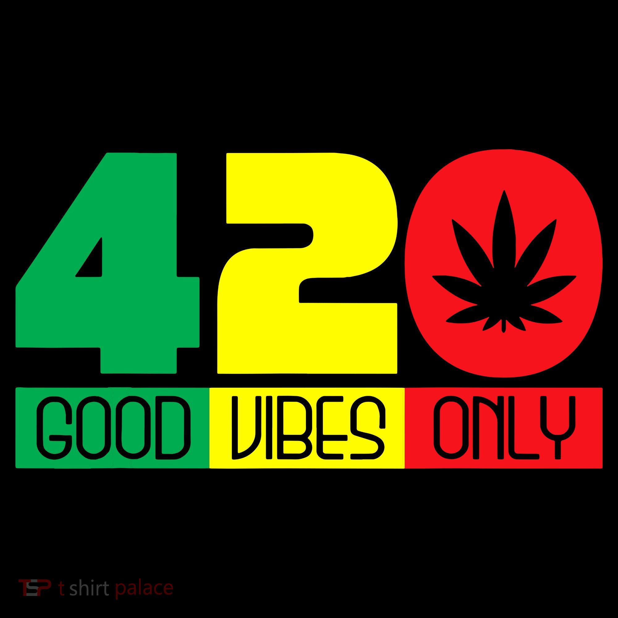 420 Good Vibes Only Rasta Reggae Marijuana Weed Cannabis Women's Hoodie