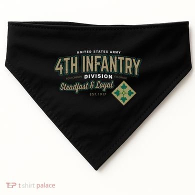 4th Infantry Division Fort Carson CO USA-Made Doggie Bandana