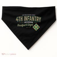 4th Infantry Division Fort Carson CO USA-Made Doggie Bandana thumb 0