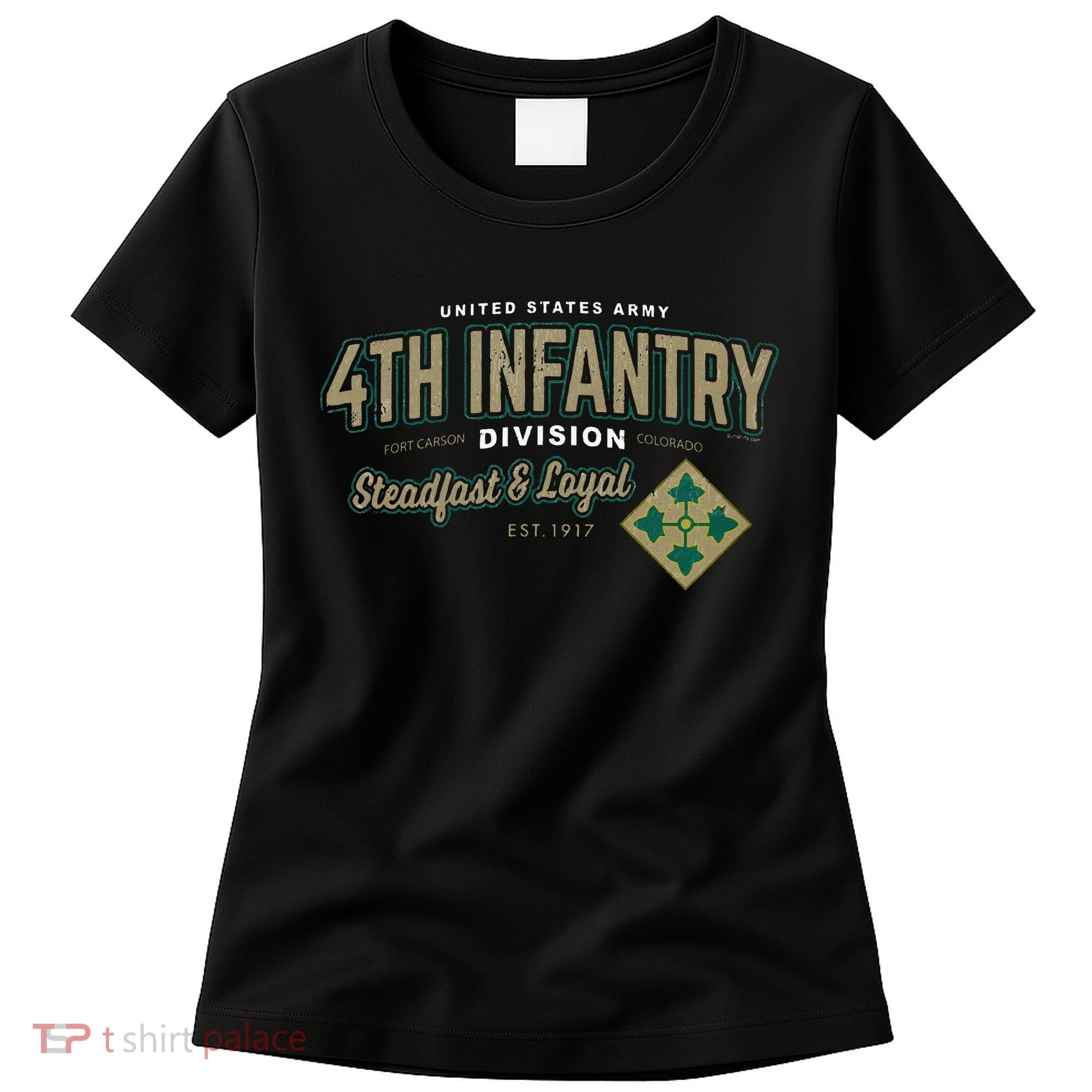 4th Infantry Division Fort Carson CO Women's T-Shirt