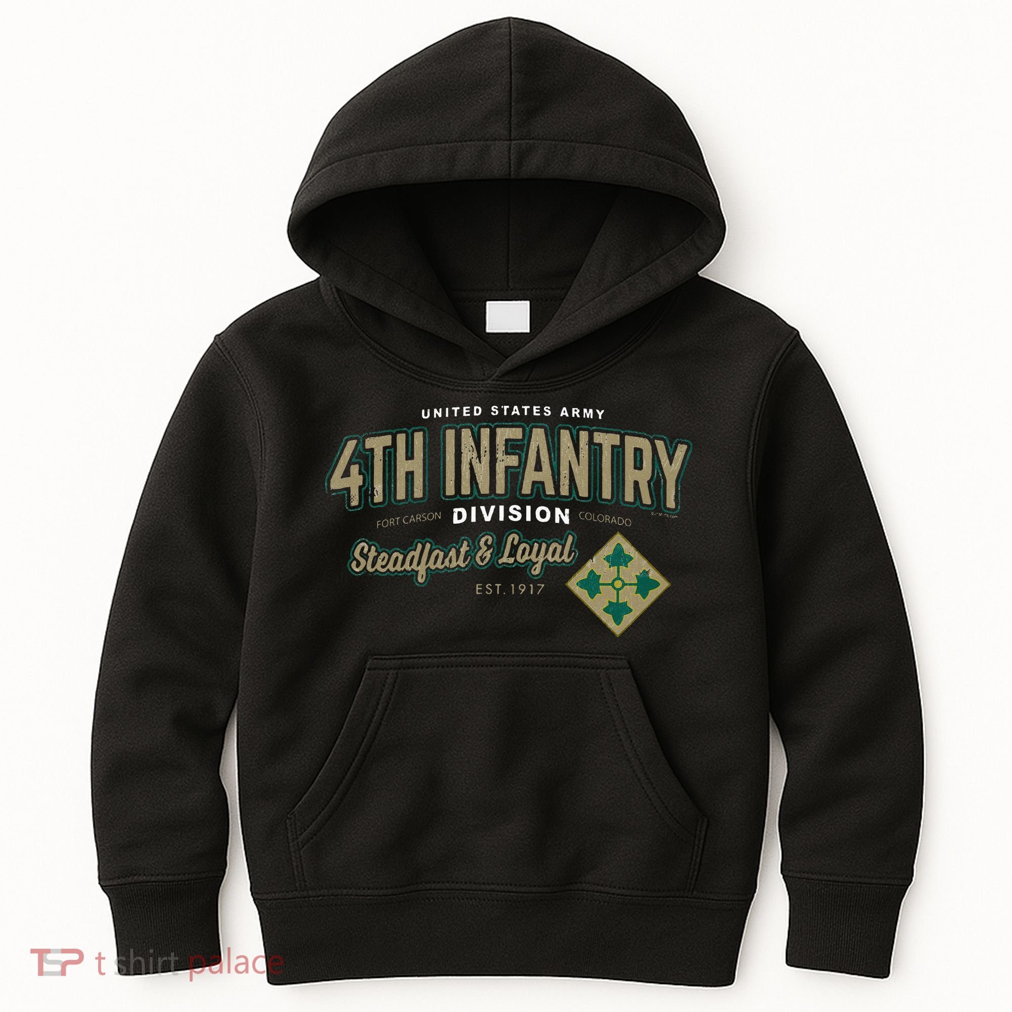 4th Infantry Division Fort Carson CO Kids Hoodie
