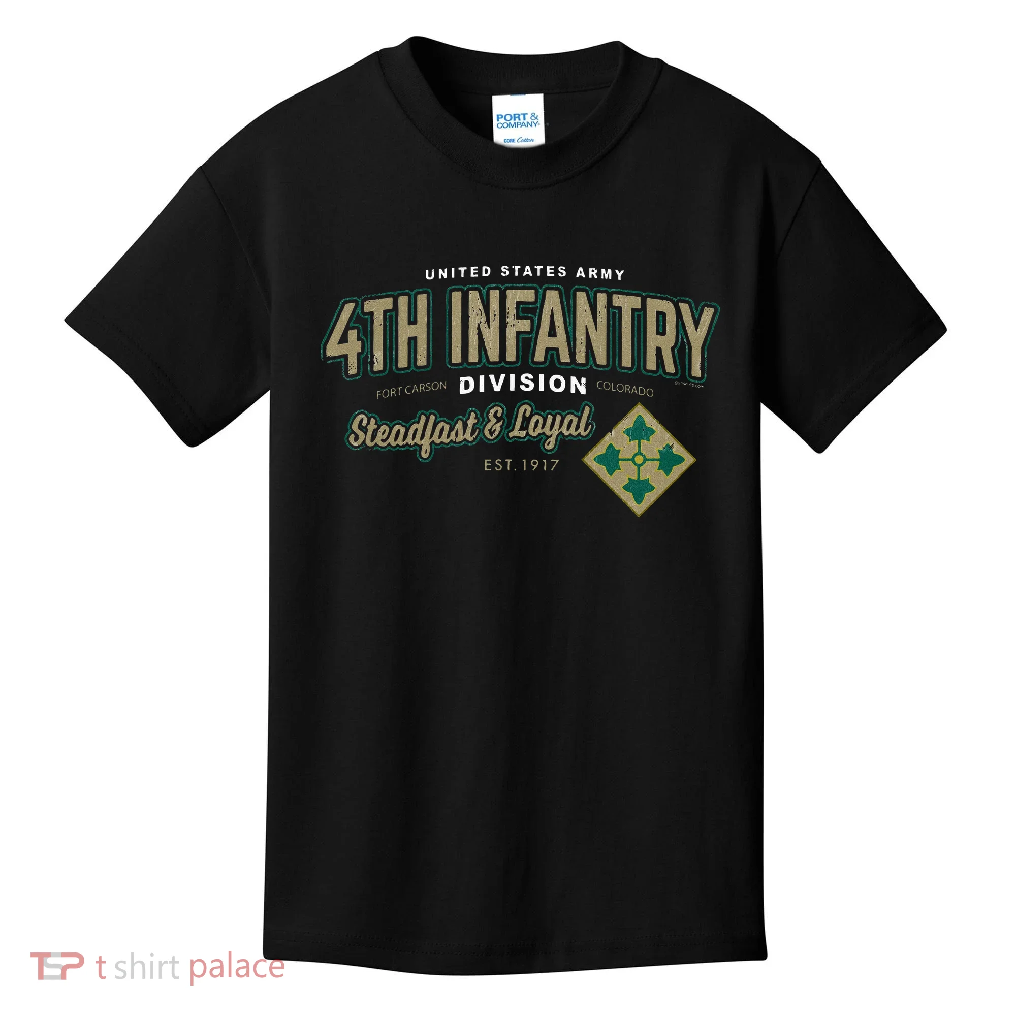 4th Infantry Division Fort Carson CO Kids T-Shirt
