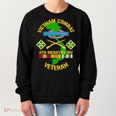 4th Infantry Division Gift Vietnam Combat Veteran Cool Gift Women's Sweatshirt