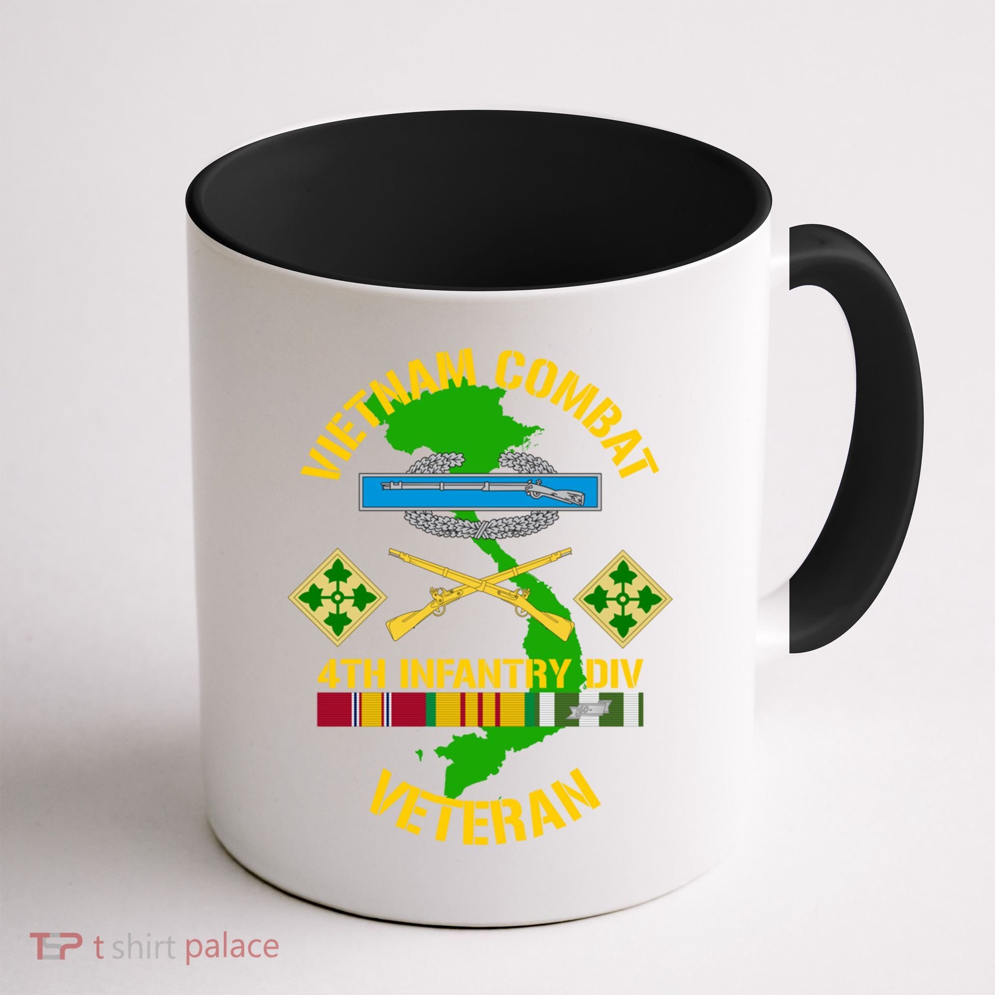 4th Infantry Division Gift Vietnam Combat Veteran Cool Gift Coffee Mug