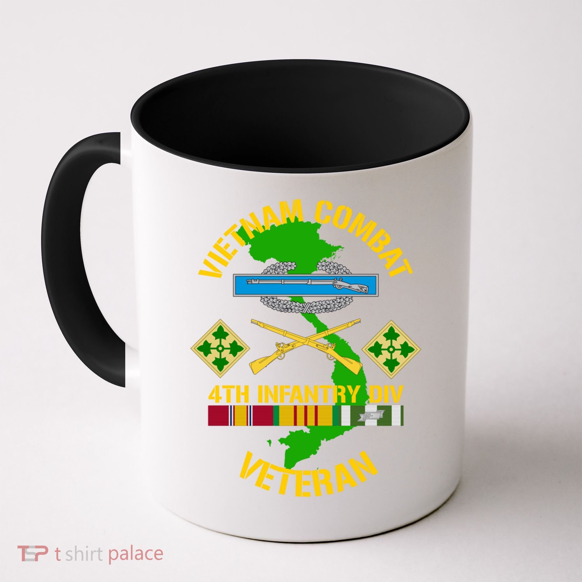 4th Infantry Division Gift Vietnam Combat Veteran Cool Gift Coffee Mug