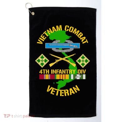4th Infantry Division Gift Vietnam Combat Veteran Cool Gift Golf Towel