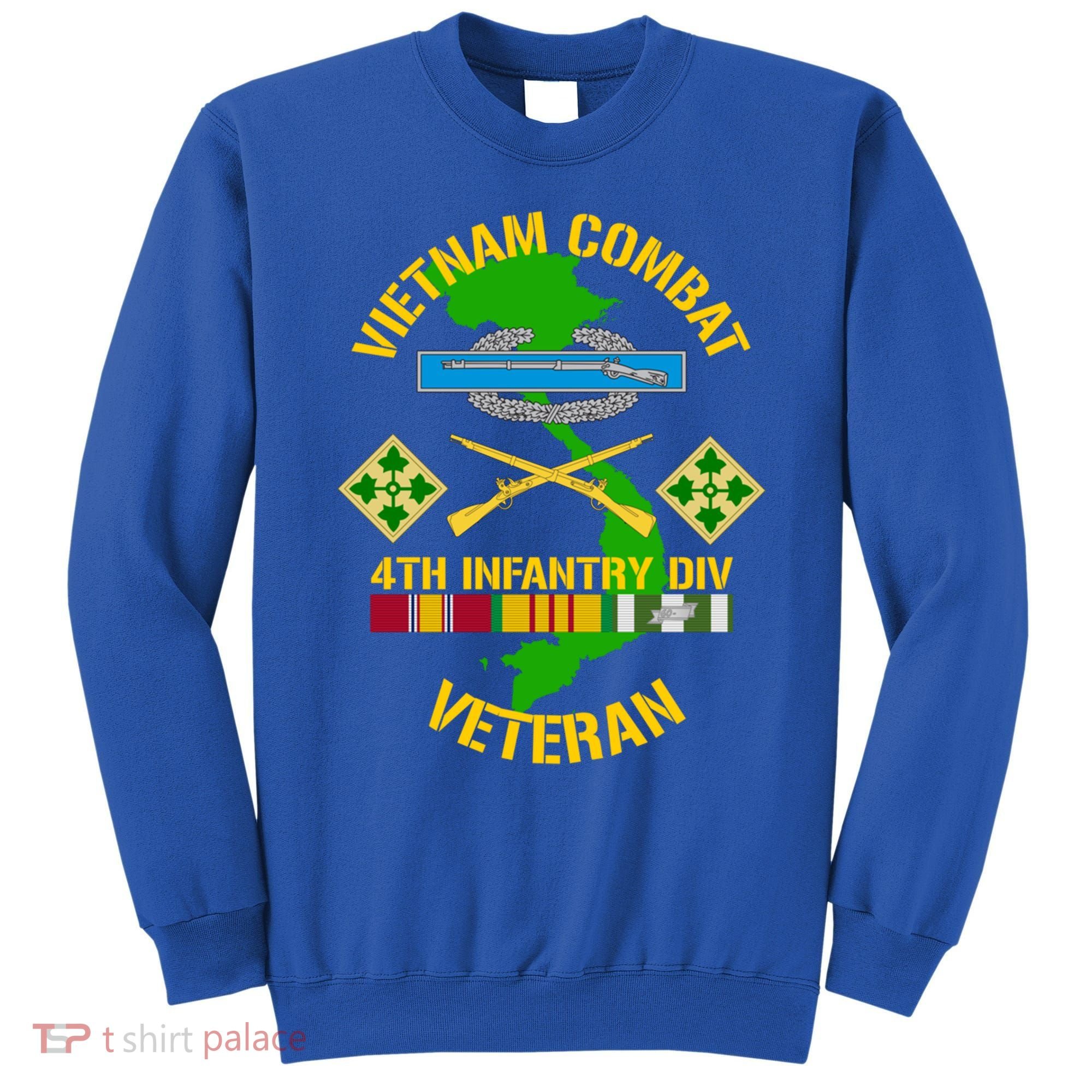 4th Infantry Division Gift Vietnam Combat Veteran Cool Gift Sweatshirt
