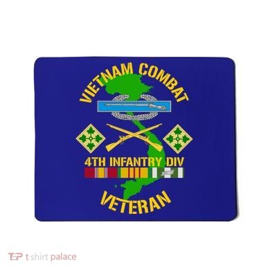 4th Infantry Division Gift Vietnam Combat Veteran Cool Gift Mousepad