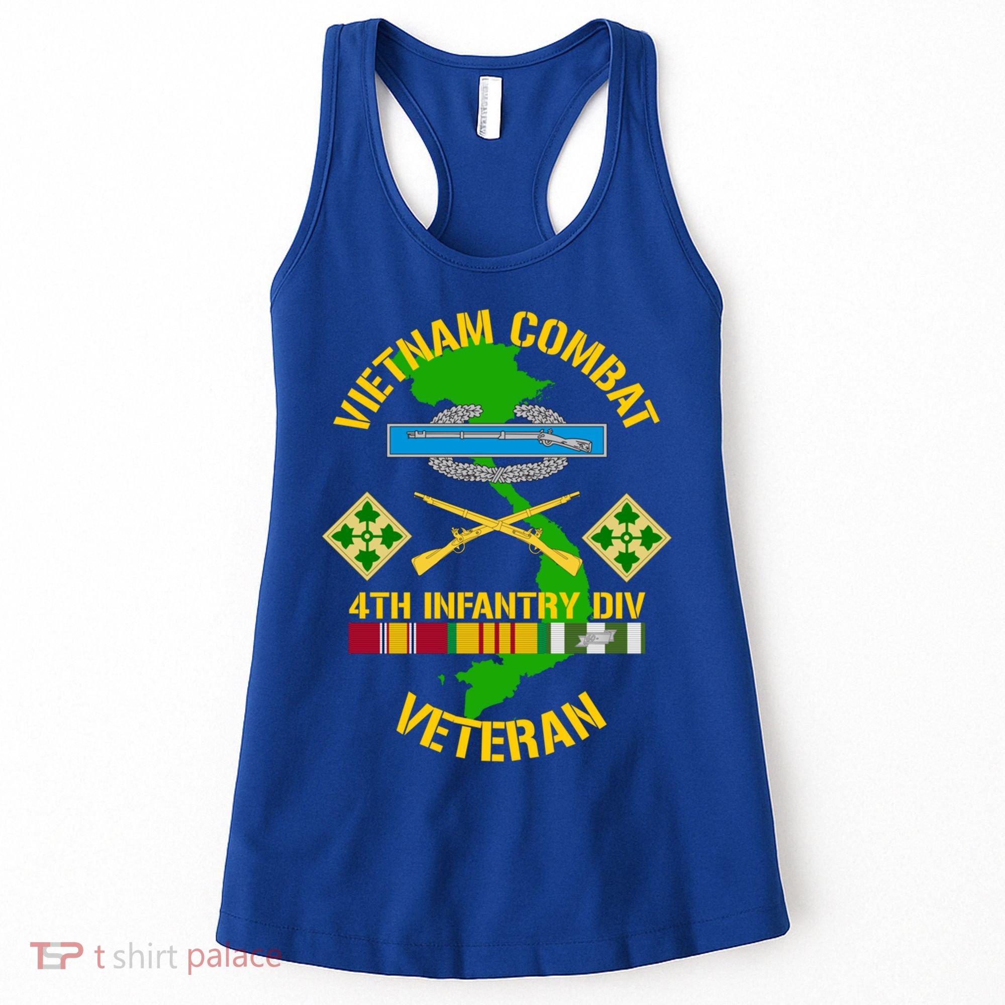 4th Infantry Division Gift Vietnam Combat Veteran Cool Gift Women's Tank Top
