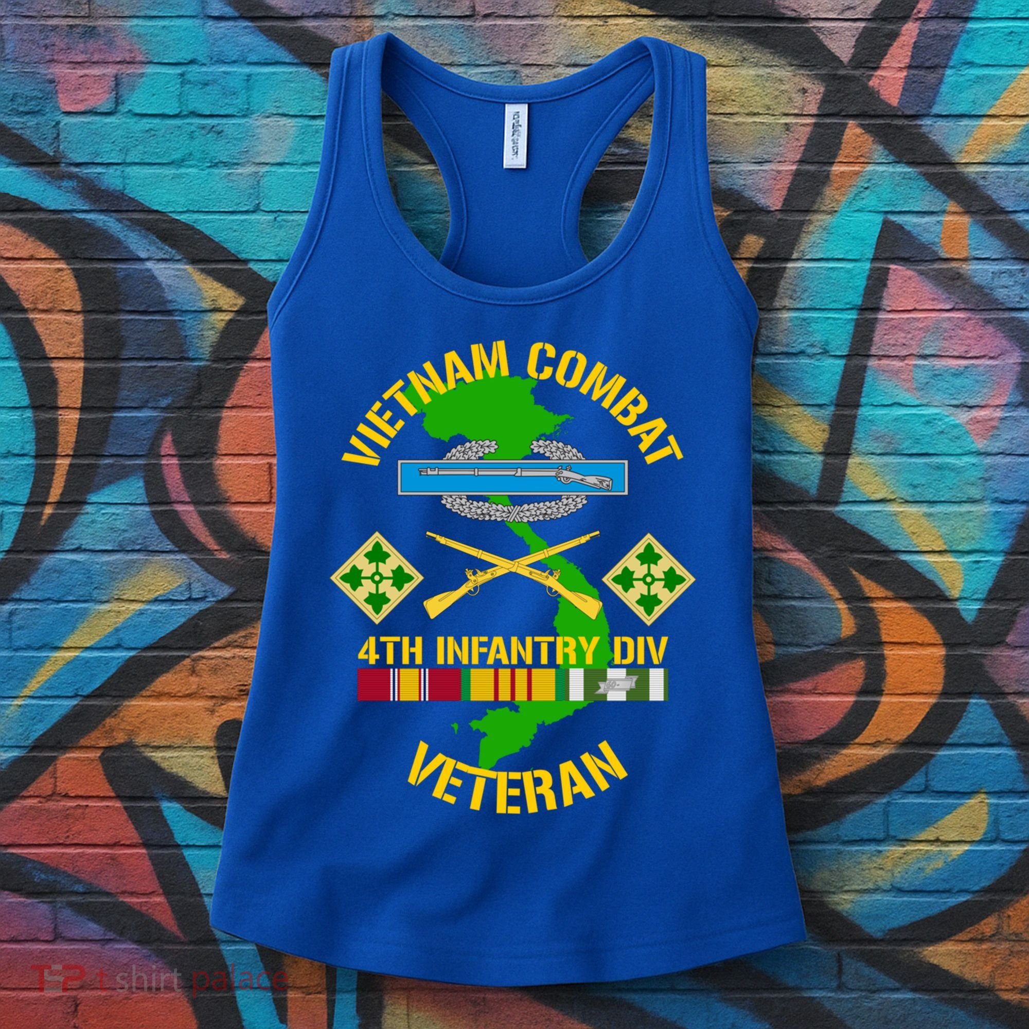 4th Infantry Division Gift Vietnam Combat Veteran Cool Gift Women's Tank Top