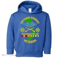 4th Infantry Division Gift Vietnam Combat Veteran Cool Gift Toddler Hoodie thumb 0
