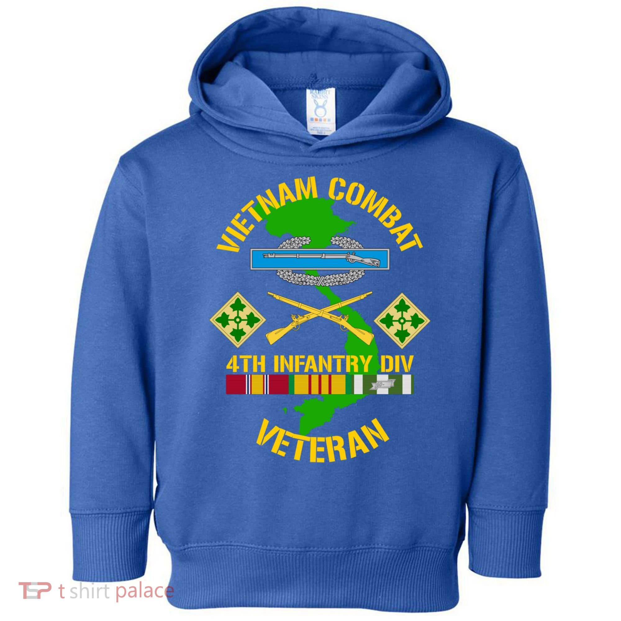 4th Infantry Division Gift Vietnam Combat Veteran Cool Gift Toddler Hoodie