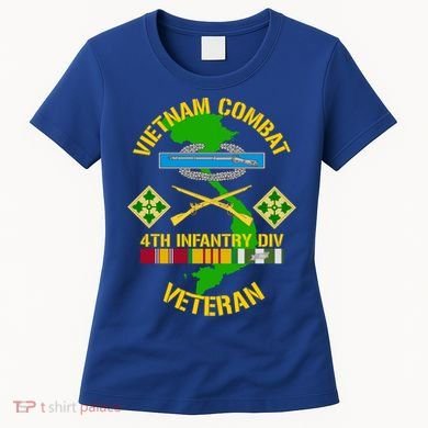 4th Infantry Division Gift Vietnam Combat Veteran Cool Gift Women's T-Shirt