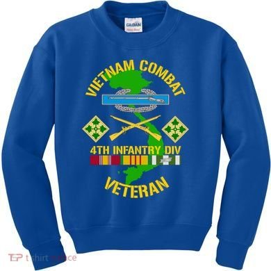 4th Infantry Division Gift Vietnam Combat Veteran Cool Gift Kids Sweatshirt
