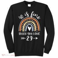 40 Is Fine When You Look 29 40 Year Old Gifts Birthday Sweatshirt thumb 0